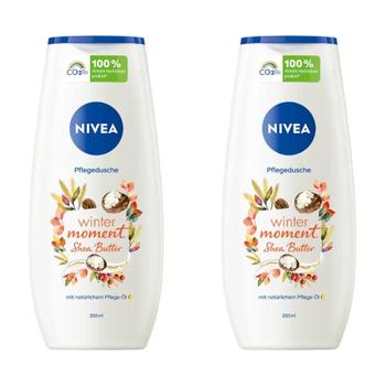 [해외직구] 독일직구 Nivea 니베아 윈터 모먼트 시어 버터 샤워 겔 250ml 2팩