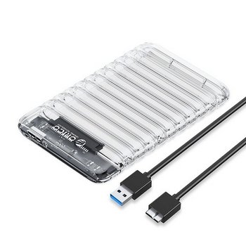 오리코 2.5인치 SSD HDD 외장 하드 케이스 투명케이스 USB3.0 2139U3-V1