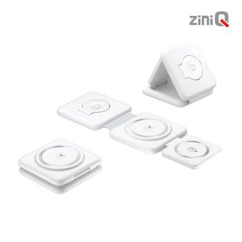 지니큐 ZQ-C315 3IN1 마그네틱 고속무선멀티 충전패드 3IN1충전기 3IN1멀티충전기 접이식충전기
