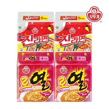[오뚜기] 로열라면 8봉+진라면 매운맛 10봉 (S50834087)