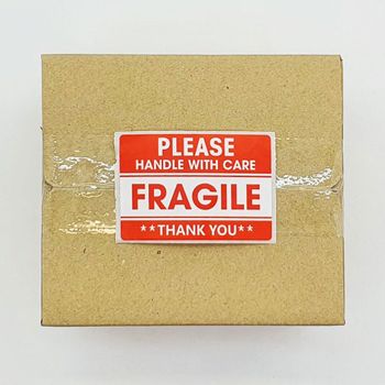 파손주의 FRAGILE스티커 택배 취급주의 500매 해외배송