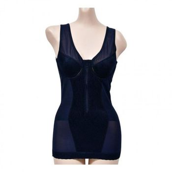 보정속옷 ORBZ7839 꿀땡 앞부분 패턴 올인원보정속옷 지퍼 B컵