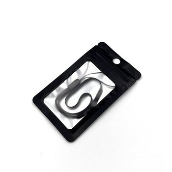 걸이형 지퍼백 블랙 (6X10cm)-WE533CE