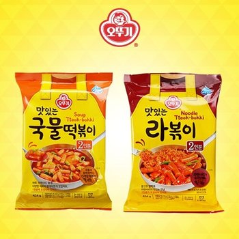 [신세계TV쇼핑]오뚜기 맛있는 국물 떡볶이 424g(2인분)+라볶이434g(2인분)