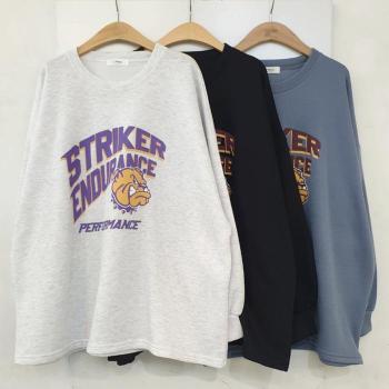 빅사이즈티 V830L512 기모불도그박시맨투맨 NM (44019265)