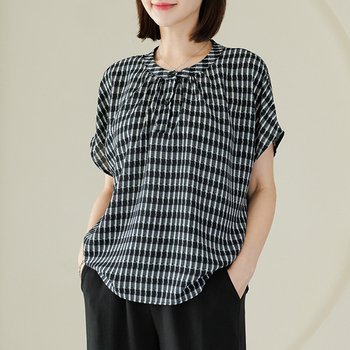 (88size)레플체크블라우스 TBF3301