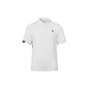 풋조이골프반팔티 VQA RHRFJ41390 Z-TECH 니트 폴로 셔츠 White