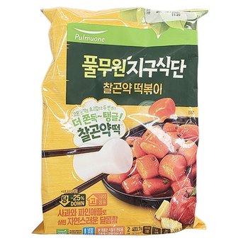 풀무원 지구식단 찰곤약 떡볶이 403g x 1개 아이스박스포장_27217187