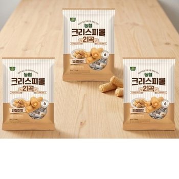 농협 크리스피롤 21곡 인절미맛 400g 2+1(총3개) 과자 디저트탕비실 캠핑 맛있는 간편한 간식