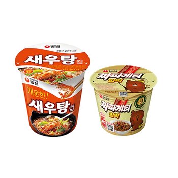 농심 새우탕컵(67g 15개입)+짜파게티범벅(70g 15개입)