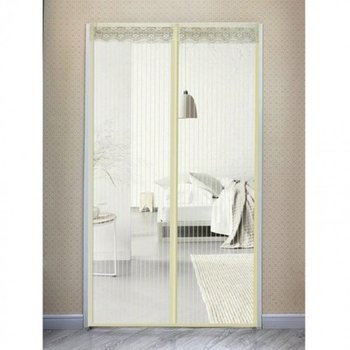 스트라이프 DDAK7101 문 모기장(100x200cm)(베이지)