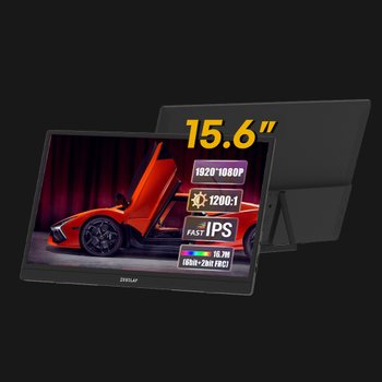 ZEUSLAP 휴대용 모니터 ZB156 노트북 서브 보조 모니터 FHD 스마트폰 DEX 연결 게이밍 모니터