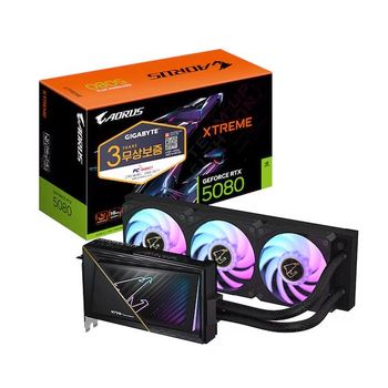 GIGABYTE AORUS 지포스 RTX 5080 XTREME 워터포스 D7 16GB 피씨디렉트
