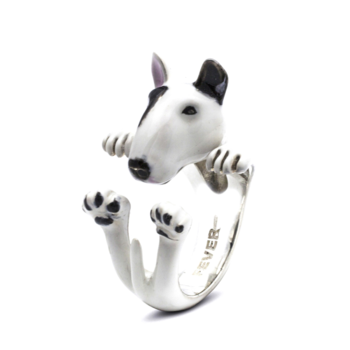 [도그피버] 불 테리어 에나멜 허그링 반지