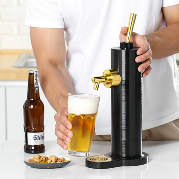 휘릭 맥주거품기 스탠드형 블랙 가정용 생맥주기계 크림맥주 맥주서버