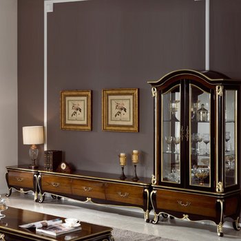 유캐슬 그랜드 엔틱 1600거실장세트(1600거실장+장식장+협탁)