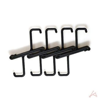 철망고리 네트망 제품전시 후크 걸이 검정 8p-WF41165