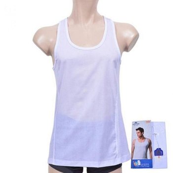 않은 자극적이지 매쉬 쿨모시 남자런닝-110까지 백색