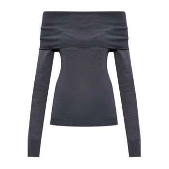 [해외] 여성 크루 넥 오프숄더 스웨터 6K10403S25981267 Grey /8