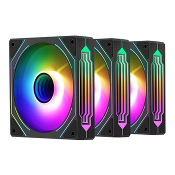 Segotep HB12 리버스 ARGB PWM 시스템쿨러 블랙 (3PACK)