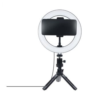 LED 원형 라이트 20cm 스마트폰 거치대 유튜브 개인방송 동영상 사진