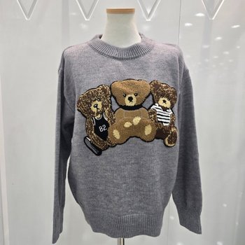 모다양산 삼형제곰 두툼 라운드넥니트 921280