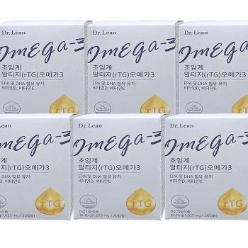 닥터린 초임계 알티지오메가3 rTG 오메가3 30캡슐 6박스(SH) (S46125912)