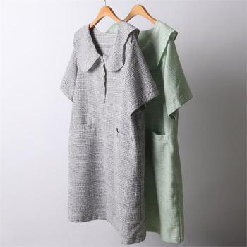 빅사이즈사랑해요 I673L205 프릴트위드반팔원피스 CH (S8598150)