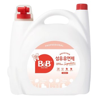 비앤비 섬유유연제 대용량 자스민 로즈향 5.5L 1개 아기유연제