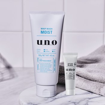 우노 휩 워시 스크럽 130g + 휩 워시 블랙 30ml