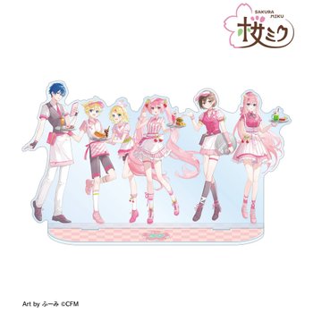 [해외] Vocaloid Hatsune Miku: 신작 그룹 아메리칸 다이너 버전 아트 by Fuumi 대형 아크릴 스탠드