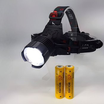 헤드랜턴 파워 18650배터리 3개 포함 울브스 12000루 (WFH20CT)