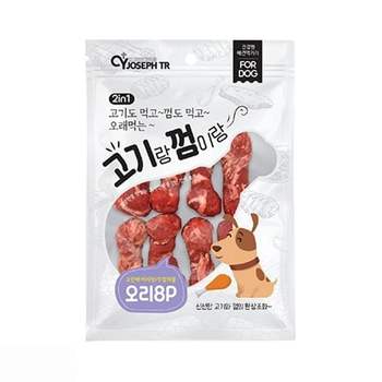 애견간식 고기랑 껌이랑 8p 오리 1팩