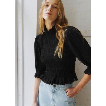 [해외] (세잔) 닐 블라우스 SEZANE X SEA NY BRODERIE UNIE NOIRE 3617000756294