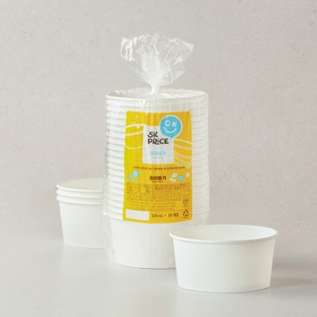 5K프라이스 종이용기 520ml 20개입