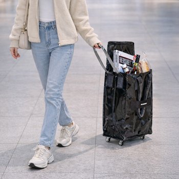 [오늘출발] 짐샌더슨 롤앤고 쇼퍼백 S 롤링 토트백 카트 바퀴 쇼핑백