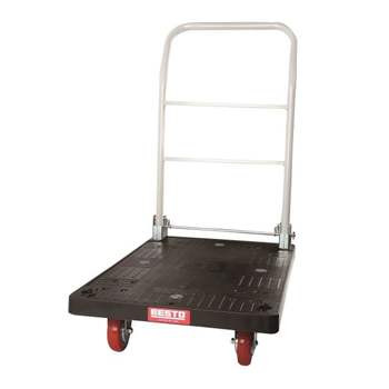 대형 흑색대차 930X610X950/허용하중-150Kg/우레탄캐스터/핸들유 BS-DT04-PU