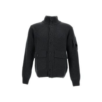 하이 넥 포켓 가디건 151055846