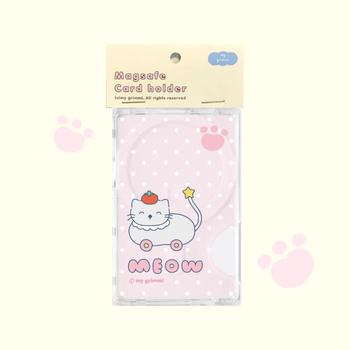 아트박스/마이그리미 토마토 야옹이 - 투명 맥세이프 카드슬롯