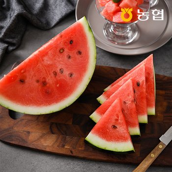 [자연맛남] 농협선별 꿀맛남 부여 수박 1통 (9kg이상)