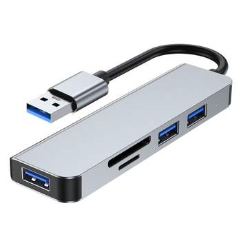 보스위즈 usb허브 5in1 확장성 USB-A타입 멀티 허브 U5IN1 노트북 젠더