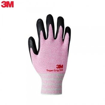 3M 슈퍼그립 200 코팅장갑 칼라장갑 핑크_22701373