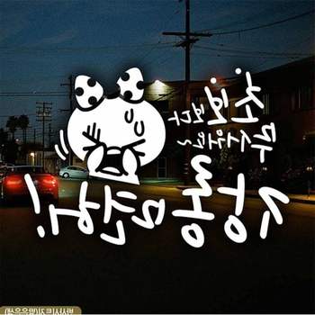 자동차스티커 장롱면허 쁘띠 초보운전 반사시트지 안전운전스티커
