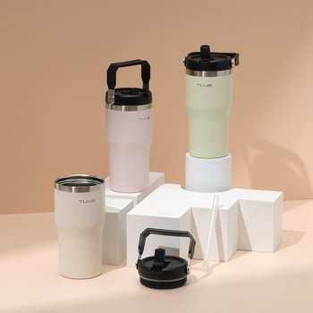 [1+1] 텀스 마인 핸들 진공 스텐텀블러 620ml