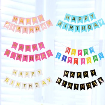 가랜드 생일 축하 영문 파티 생일축하 해피벌스데이 이밴트 가렌더 패브릭 파티용품 장식 현수막