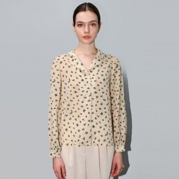 미니 플라워 베이지 블라우스_ Mini Flower Beige BL