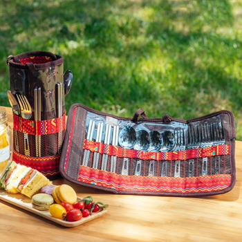 아트박스/카즈미 카즈미 커틀러리세트 레드 캠핑용 식기세트