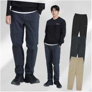 {매장정품} 디스커버리 택가 149,000원 겨울 이월할인 남성 기모 테이퍼드 카고팬츠 바지스트레