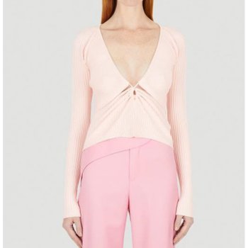 25 FW Wynn Hamlyn 린다 Linda 브이넥 니트 리브 탑 PF22KN720402