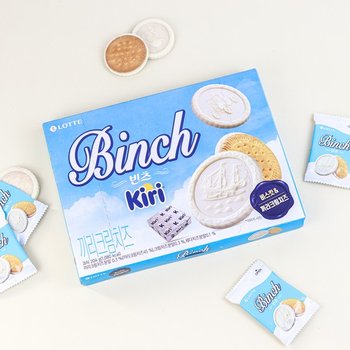 삭제_롯데웰푸드 빈츠 끼리크림치즈 204g / 간식 과자